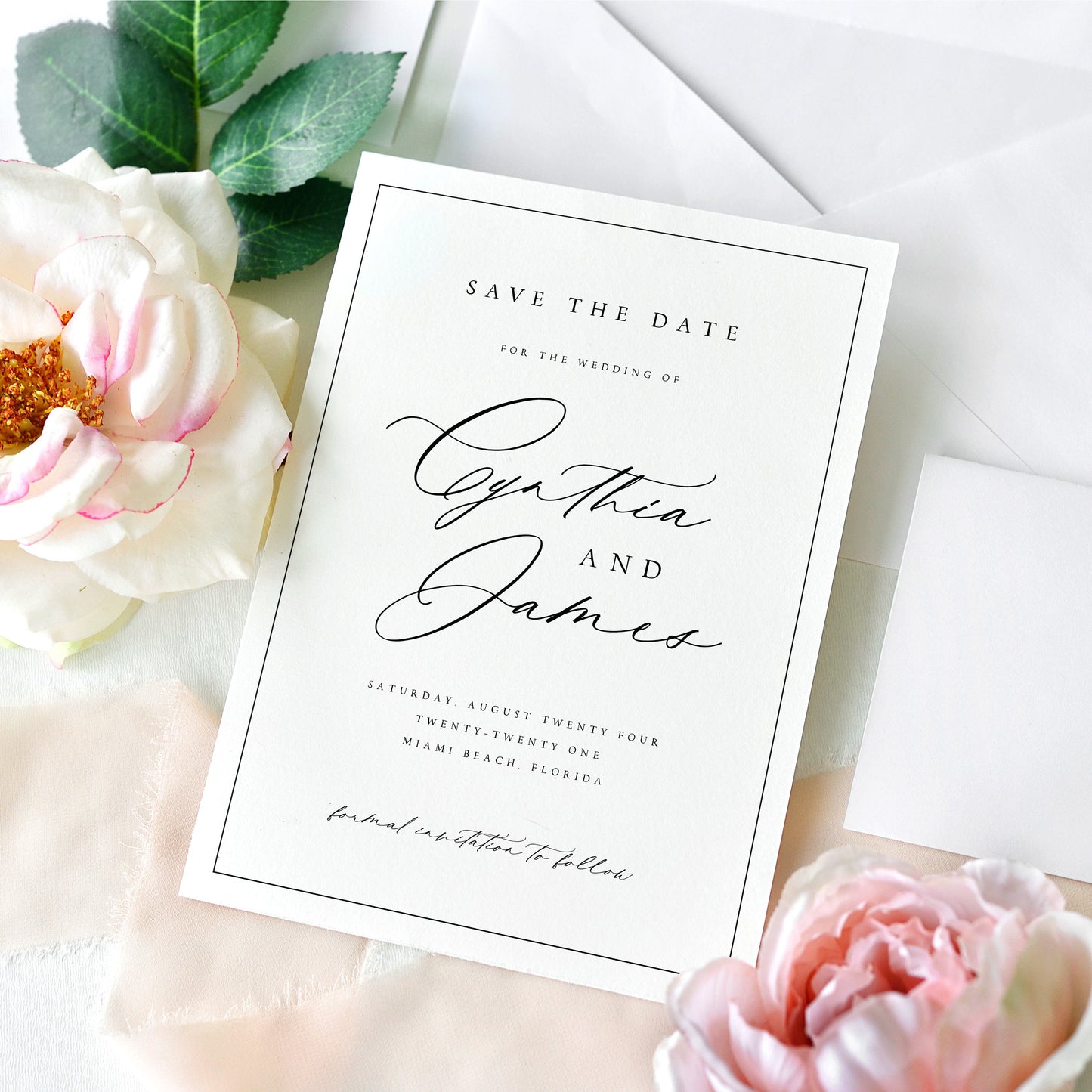 Cynthia Elegant Save The Date Template