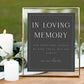 Anya In Loving Memory Sign Template