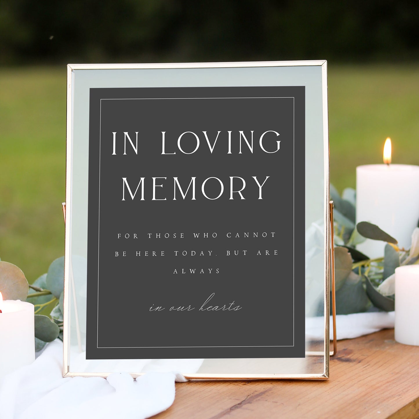 Anya In Loving Memory Sign Template