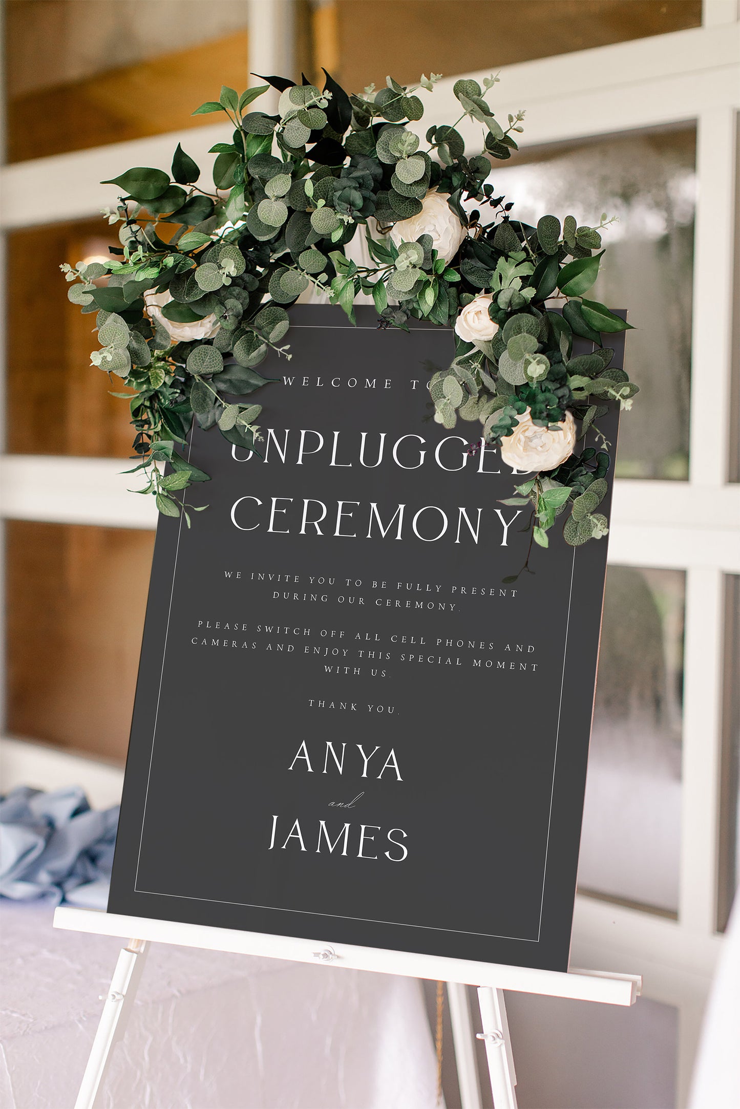 Anya Wedding Ceremony Sign Template