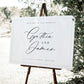 Cynthia Minimalist Wedding Welcome Sign