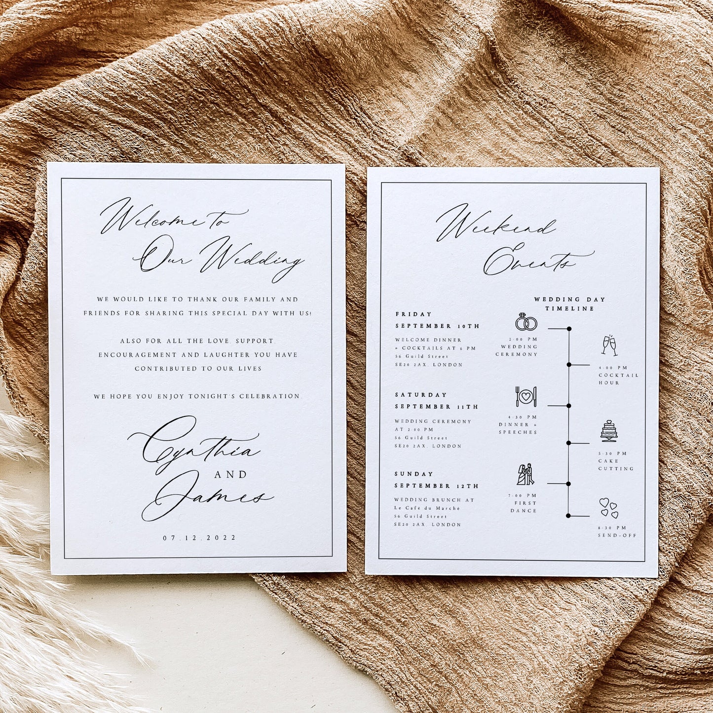 Cynthia Elegant Welcome Letter & Timeline Template