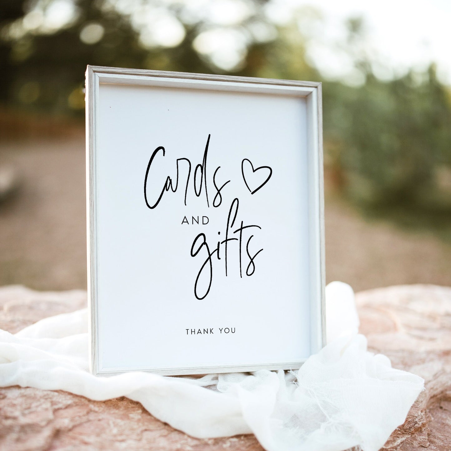 Nathalie Cards and Gifts Sign Template