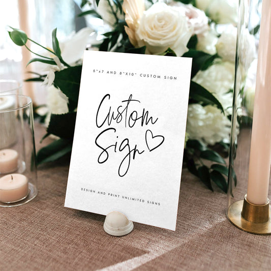 Nathalie Modern Wedding Sign Template