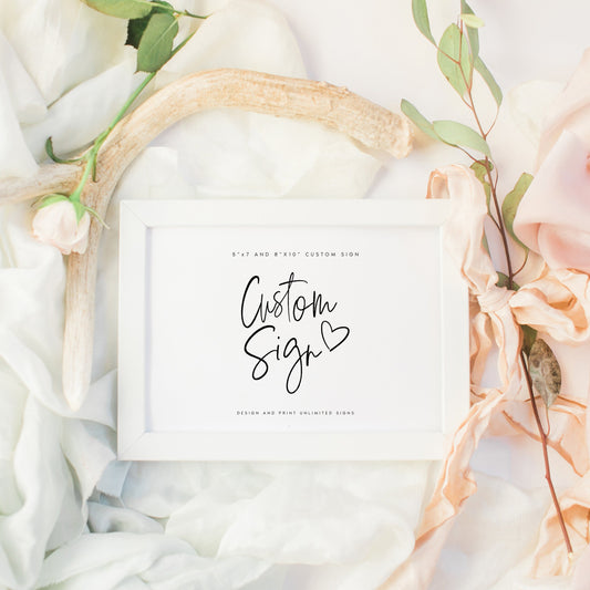 Nathalie Wedding Sign Template