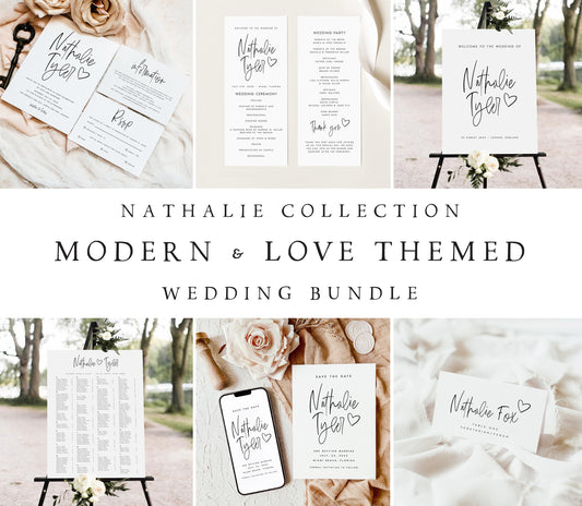 Nathalie Wedding Stationary Templates