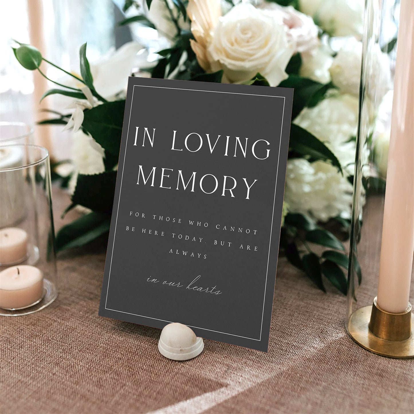 Anya In Loving Memory Sign Template