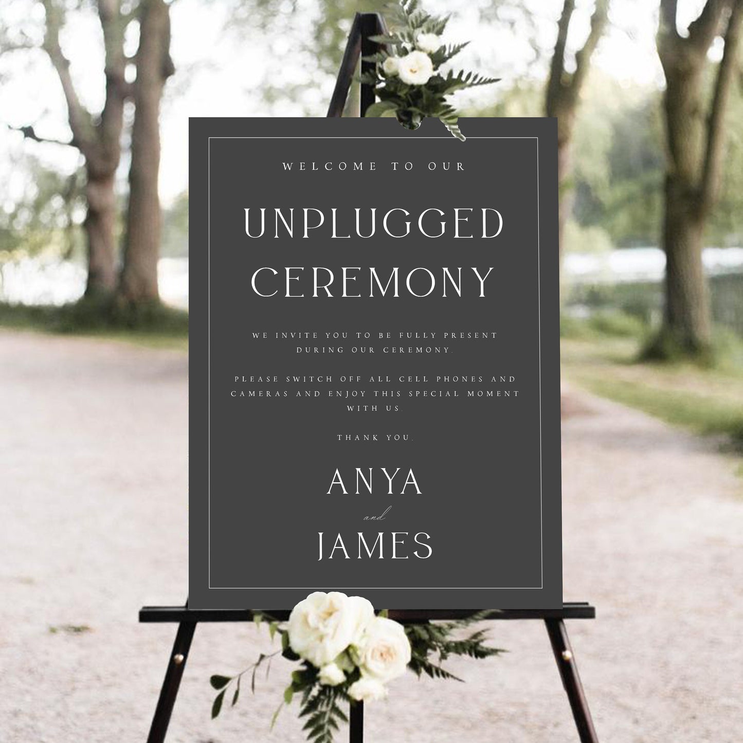 Anya Wedding Ceremony Sign Template