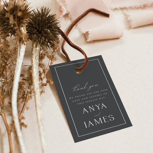 Anya Wedding Favor Tag Template