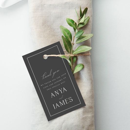 Anya Wedding Favor Tag Template