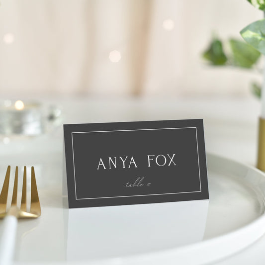 Anya Classic & Elegant Wedding Place Card Template