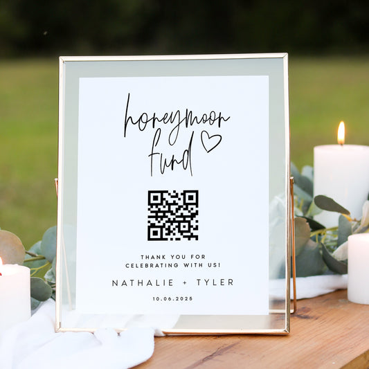 Nathalie Honeymoon Fund Sign Template