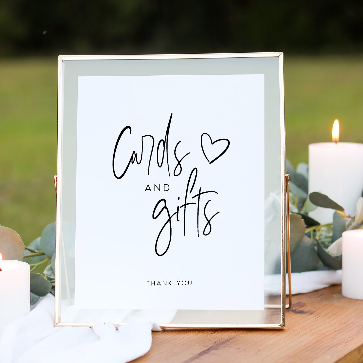 Nathalie Cards and Gifts Sign Template