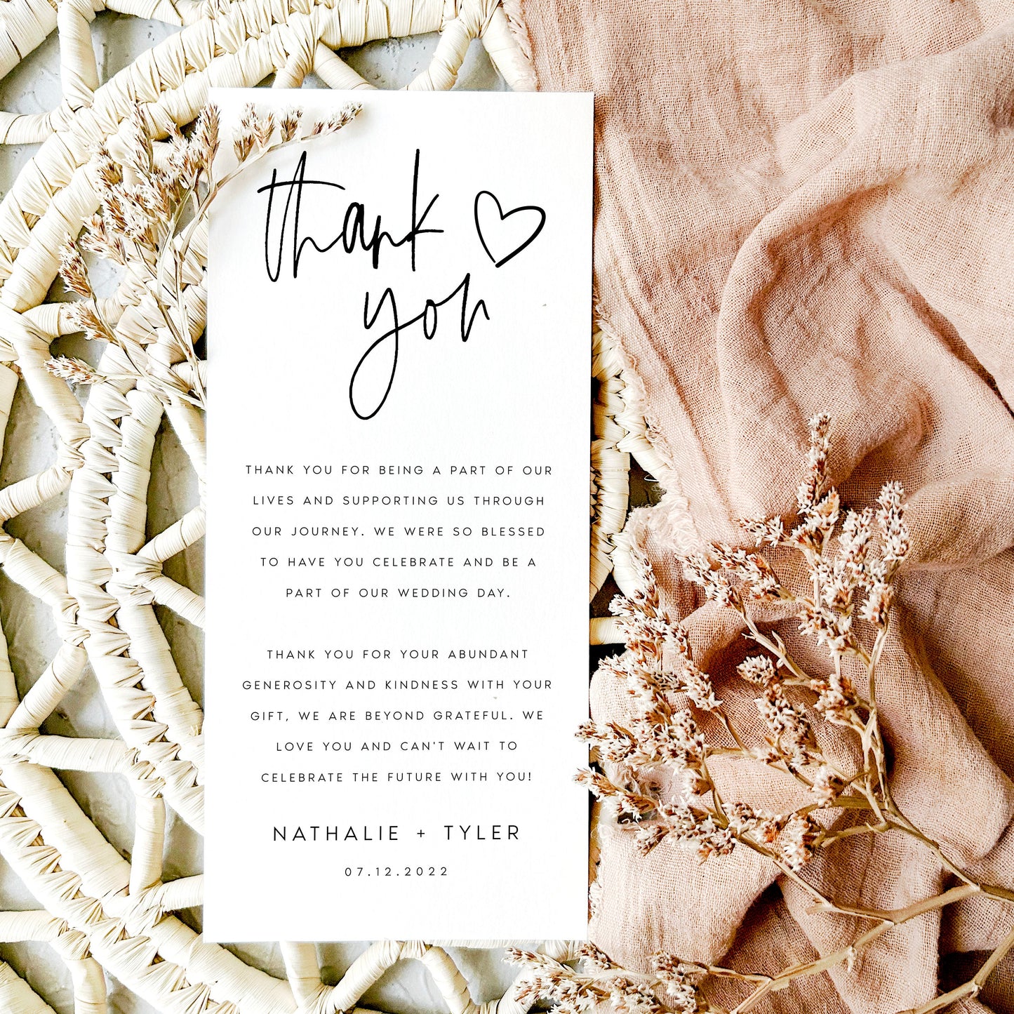 Nathalie Thank You Cards