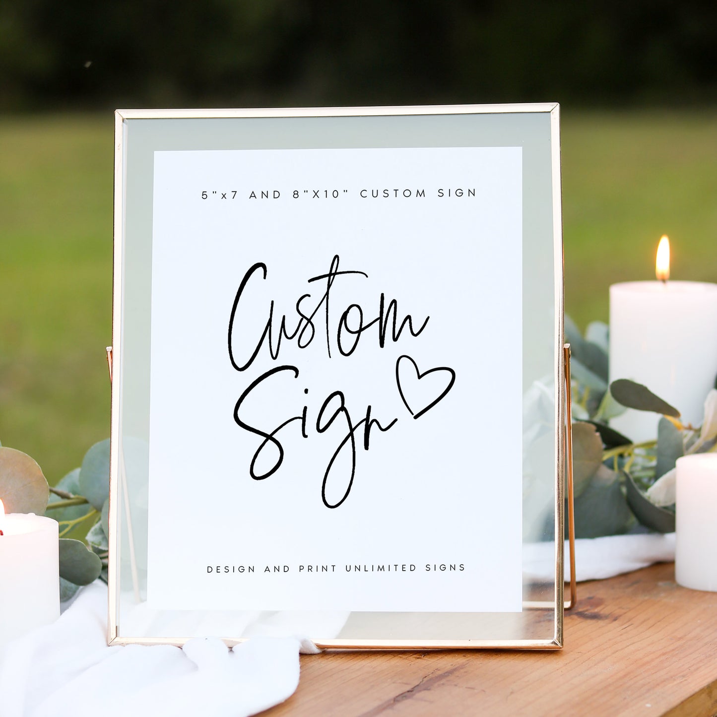 Nathalie Modern Wedding Sign Template