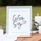 Nathalie Modern Wedding Sign Template