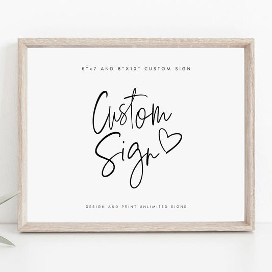 Nathalie Wedding Sign Template