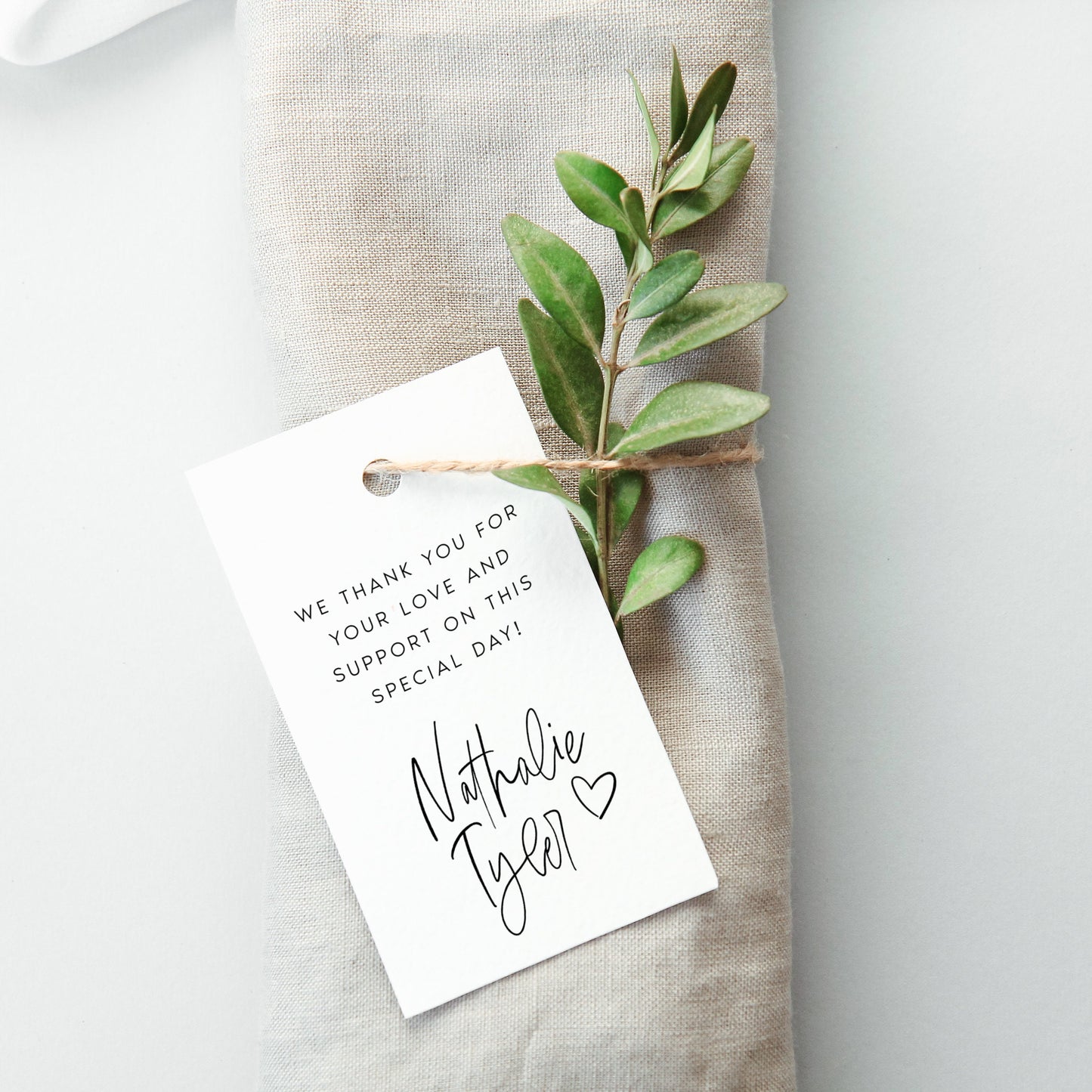 Nathalie Wedding Favor Tags